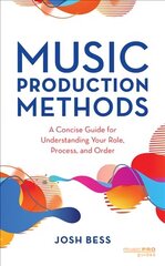 Music Production Methods: A Concise Guide for Understanding Your Role, Process, and Order цена и информация | Книги об искусстве | kaup24.ee