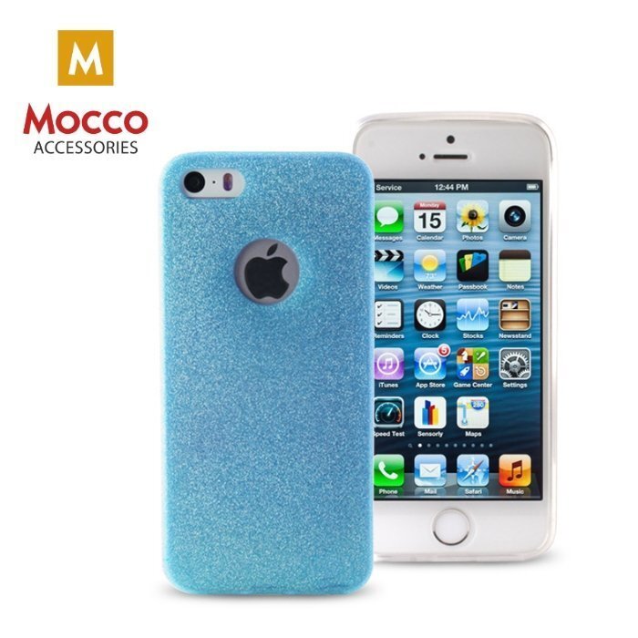 Telefoni ümbris Mocco Glitter Ultra Back Case 0.3 mm, sobib Samsung A510 Galaxy A5 (2016) telefonile, sinine hind ja info | Telefoni kaaned, ümbrised | kaup24.ee