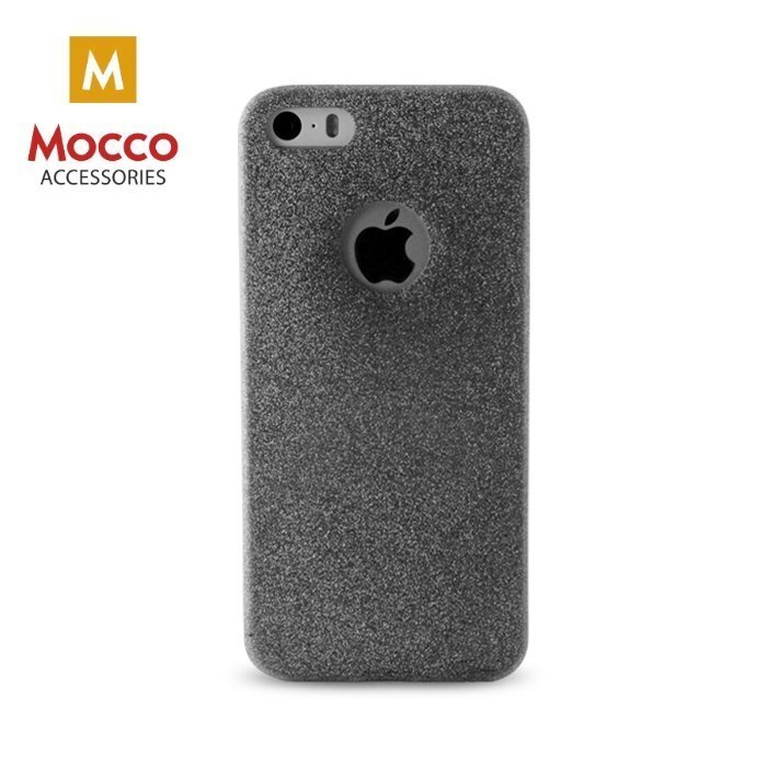 Telefoni ümbris Mocco Glitter Ultra Back Case 0.3 mm, sobib Samsung A510 Galaxy A5 (2016)​​​​​​​ telefonile, must hind ja info | Telefoni kaaned, ümbrised | kaup24.ee