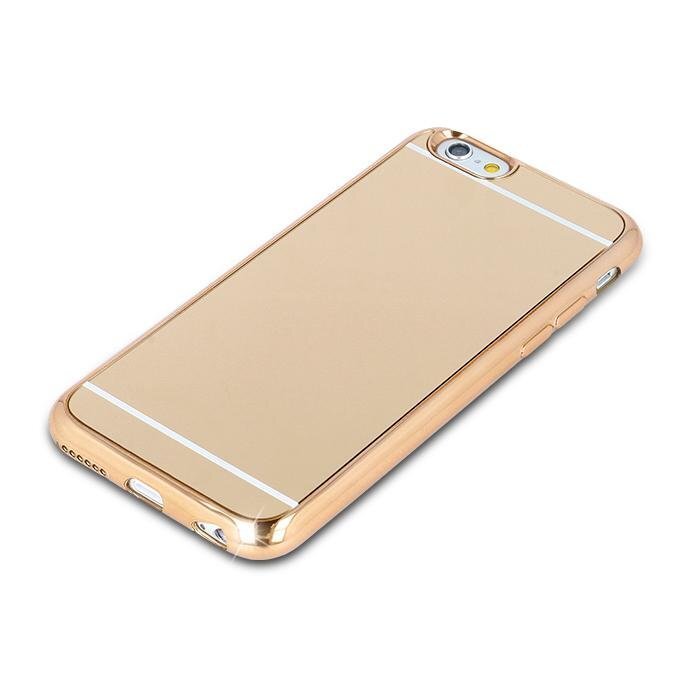Kaitseümbris Mocco Mirror Silicone Back Case With Mirror, sobib Samsung G920 Galaxy S6 telefonile, kuldne цена и информация | Telefoni kaaned, ümbrised | kaup24.ee