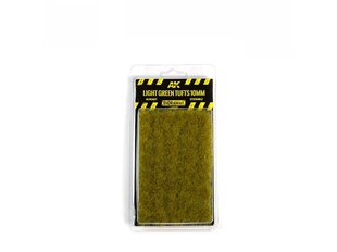 AK Interactive - LIGHT GREEN TUFTS 10MM, AK8127 hind ja info | Kunstitarbed, voolimise tarvikud | kaup24.ee