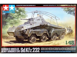 Tamiya - German 8-Wheeled Heavy Armored Car Sd.Kfz.232, 1/48, 32574 цена и информация | Конструкторы и кубики | kaup24.ee