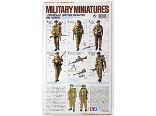 Tamiya - British Infantry On Patrol, 1/35, 35223 цена и информация | Конструкторы и кубики | kaup24.ee