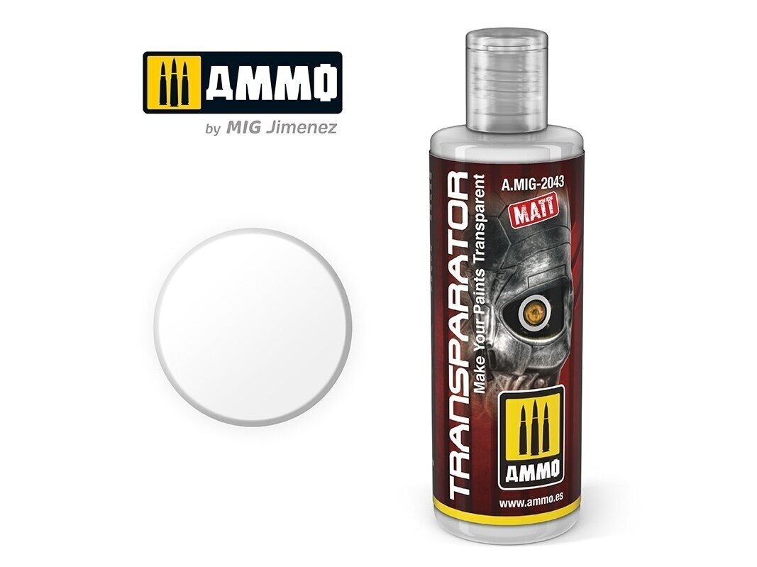 AMMO MIG - Transparator Matt 60ml. 2043 hind ja info | Kunstitarbed, voolimise tarvikud | kaup24.ee