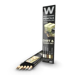 AK Interactive - Weathering Pencils DIRT & MARKS Set (pliiatsite komplekt), AK10044 цена и информация | Принадлежности для рисования, лепки | kaup24.ee