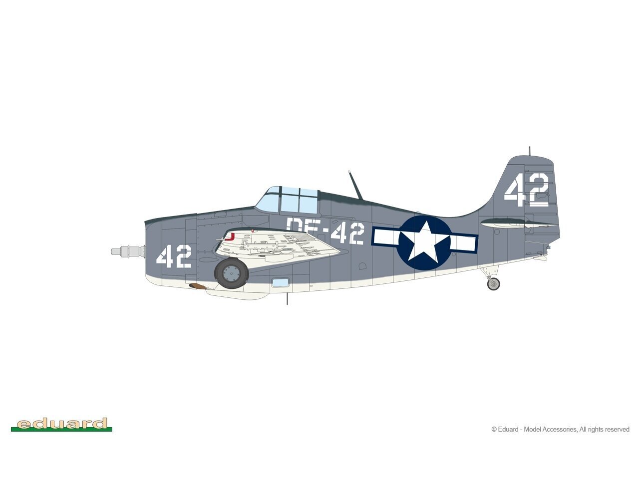 Eduard - Grumman F4F-4 Wildcat early ProfiPACK Edition, 1/48, 82202 цена и информация | Klotsid ja konstruktorid | kaup24.ee