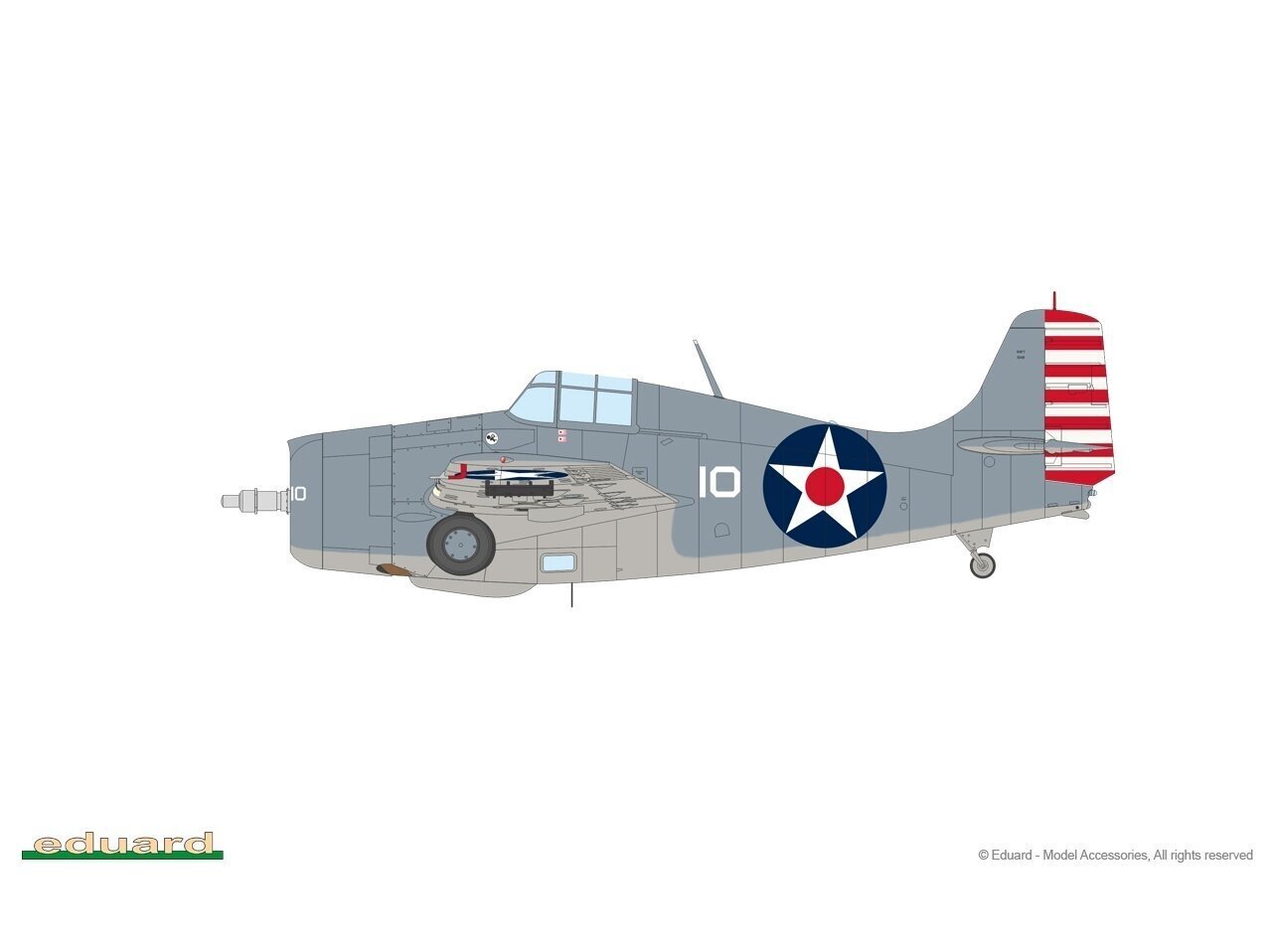 Eduard - Grumman F4F-4 Wildcat early ProfiPACK Edition, 1/48, 82202 цена и информация | Klotsid ja konstruktorid | kaup24.ee