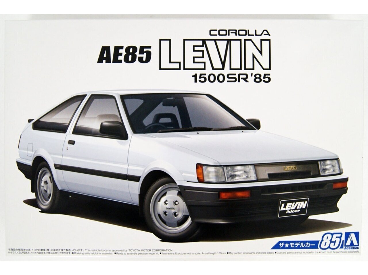 Aoshima - Toyota AE85 Corolla Levin 1500SR '85, 1/24, 05593 hind ja info | Klotsid ja konstruktorid | kaup24.ee