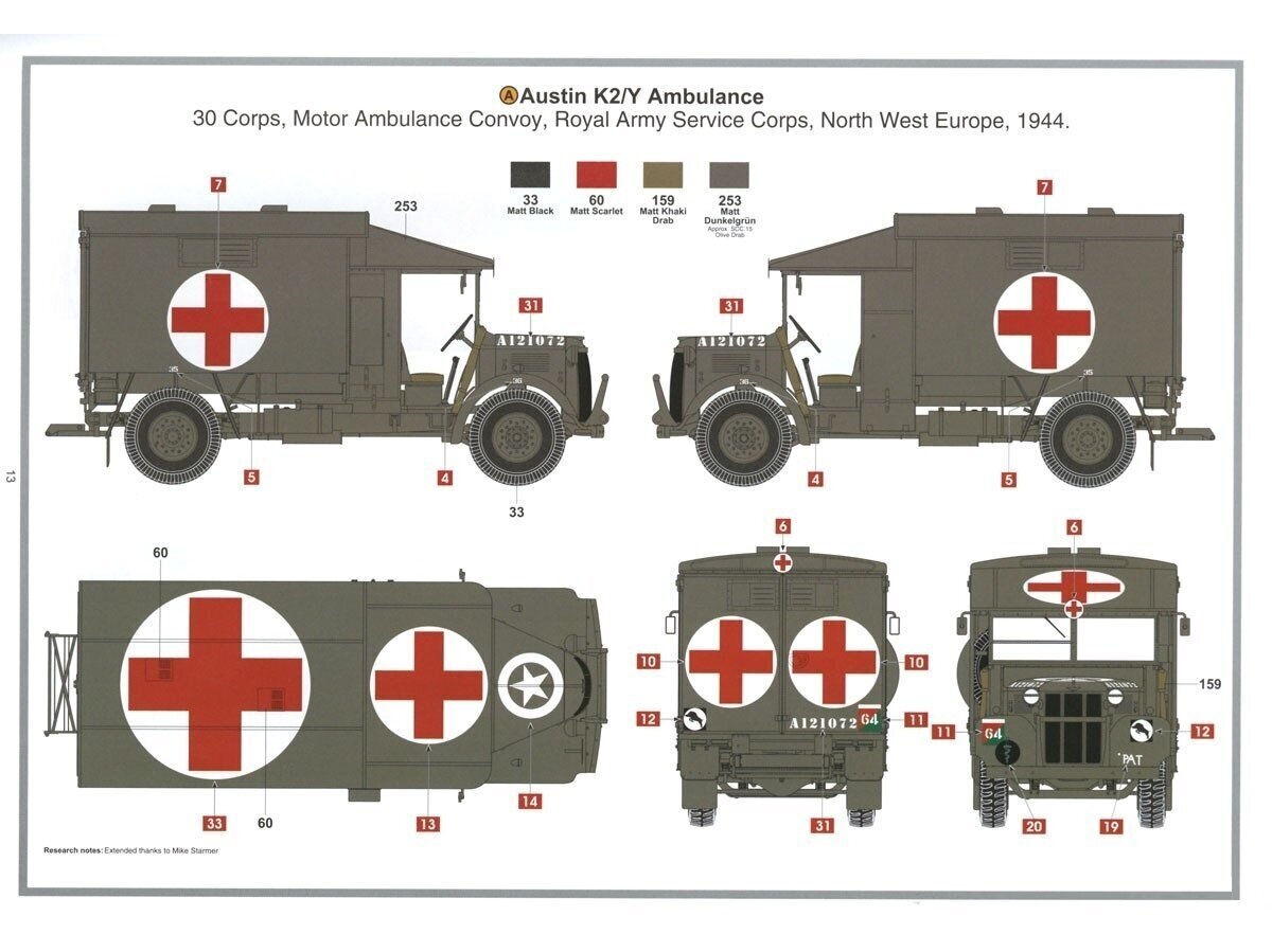 Airfix - British Army Austin K2/Y Ambulance, 1/35, A1375 hind ja info | Klotsid ja konstruktorid | kaup24.ee