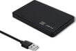 Qoltec Kõvaketta adapterUSB2.0 HDD / SSD 2.5 "SATA3 blac цена и информация | USB jagajad, adapterid | kaup24.ee