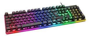 Клавиатура Deltaco Gaming, RGB, черная / GAM-021-RGB-UK цена и информация | Клавиатуры | kaup24.ee