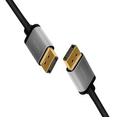 Кабель Displayport cable 4K/60 Hz,DP/M do DP/M,alu., 5 м цена и информация | Кабели и провода | kaup24.ee
