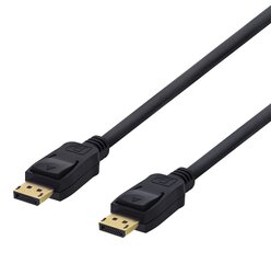 Deltaco DisplayPort 4K UHD, 21,6 Gb/s, 2m, juodas цена и информация | Кабели и провода | kaup24.ee