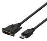 Deltaco, DisplayPort - DVI-D, 1080p 60Hz, 1 m hind ja info | Kaablid ja juhtmed | kaup24.ee