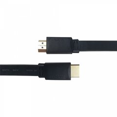 Deltaco, Flat High Speed su Ethernet HDMI, 4K UHD, 1 m цена и информация | Кабели и провода | kaup24.ee