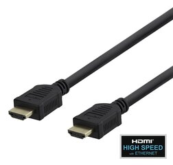 Deltaco HDMI, 4K UHD, 5.0m, juodas / HDMI-1050-K / 00100015 hind ja info | Kaablid ja juhtmed | kaup24.ee