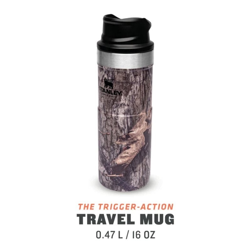 Terminis puodelis Trigger-Action Travel Mug Classic 0,47L Country Mossy Oak цена и информация | Termosed, termostassid | kaup24.ee