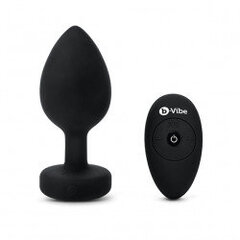 B-VIBE VIBRATING JEWEL PLUG XXL BLACK hind ja info | Anaallelud | kaup24.ee