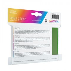 Gamegenic Gamegenic: Prime CCG Sleves 66x91mm Green 100s hind ja info | Lauamängud ja mõistatused | kaup24.ee