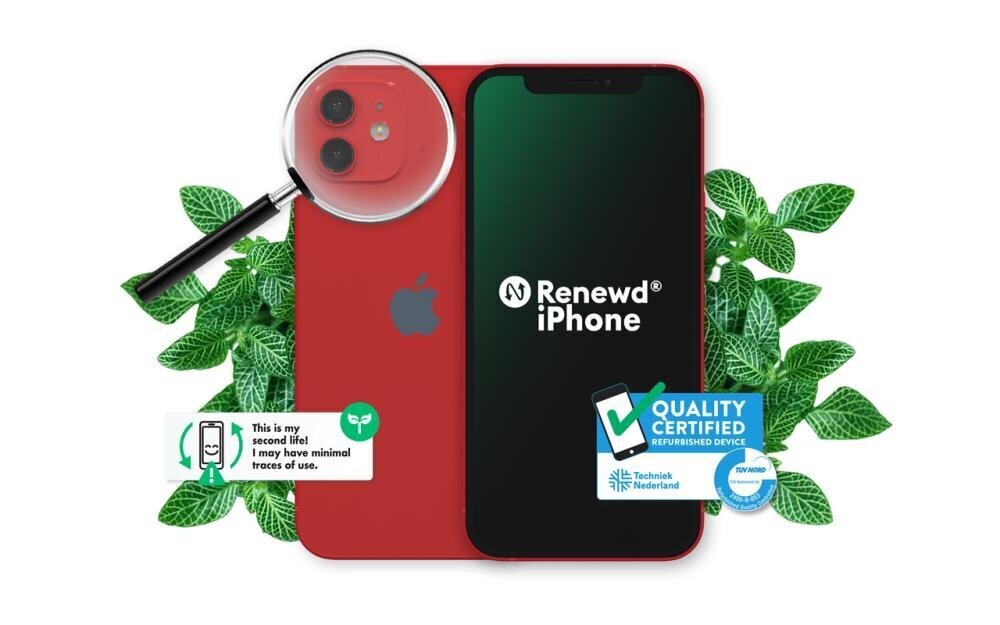 Renewd® iPhone 12 Mini 64GB Red цена и информация | Telefonid | kaup24.ee
