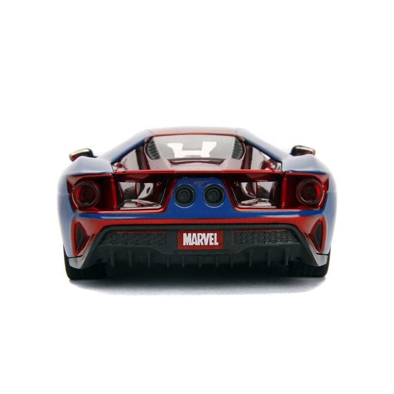 JADA Marvel Spiderman Samochód Ford GT 1:24 2017 hind ja info | Poiste mänguasjad | kaup24.ee