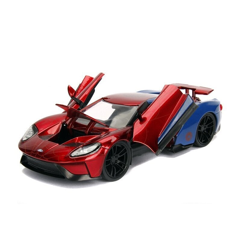 JADA Marvel Spiderman Samochód Ford GT 1:24 2017 hind ja info | Poiste mänguasjad | kaup24.ee