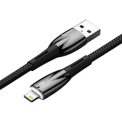 Baseus Glimmer Series, быстрая зарядка USB-C - Lightning 480 Мбит/с 2.4A, 2 м, черный цена и информация | Кабели для телефонов | kaup24.ee