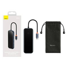 BASEUS ACMEJOY, HUB 4IN1, USB-C TO 3XUSB 3.0 + USB-C цена и информация | Адаптеры и USB-hub | kaup24.ee