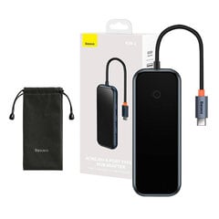 Baseus AcmeJoy, USB-C к USB-C PD & Data/2xUSB3.0/USB2.0/HDMI/RJ45), темно-серый (WKJZ010013) цена и информация | Адаптеры и USB-hub | kaup24.ee