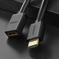 Ugreen HD107 10140, HDMI (female) - HDMI (male) cable adapter 4K 10,2 Gbps 340 Mhz audio ethernet 0,5 m black hind ja info | Kaablid ja juhtmed | kaup24.ee
