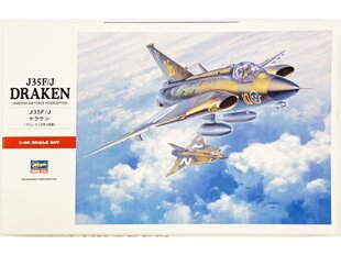 Hasegawa - Saab J35F/J Draken, 1/48, 07241 hind ja info | Klotsid ja konstruktorid | kaup24.ee