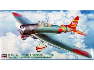 Hasegawa - Aichi D3A1 Type 99 Carrier Dive Bomber (Val) Model 11, 1/48, 09055 hind ja info | Klotsid ja konstruktorid | kaup24.ee