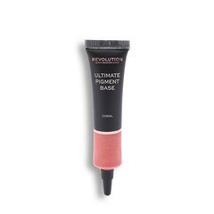 Lauvärvi alus makeup Revolution Ultimate Pigment Base Eyeshadow Primer Coral, 15ml цена и информация | Тушь, средства для роста ресниц, тени для век, карандаши для глаз | kaup24.ee