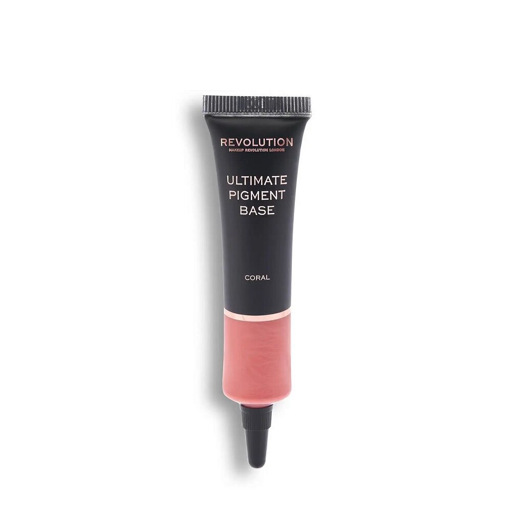 Lauvärvi alus makeup Revolution Ultimate Pigment Base Eyeshadow Primer Coral, 15ml цена и информация | Ripsmetušid, lauvärvid, silmapliiatsid, seerumid | kaup24.ee