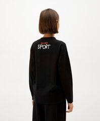 Футболка Gulliver с длинными рукавами для девочки, цвет белый/черный цена и информация | Рубашки для девочек | kaup24.ee