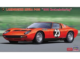 Hasegawa - Lamborghini Miura P400 "1968 Hockenheimring", 1/24, 20567 hind ja info | Klotsid ja konstruktorid | kaup24.ee