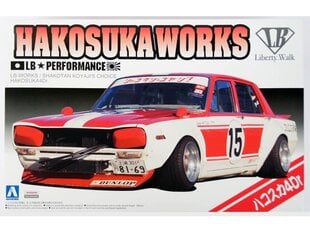 Aoshima - Hakosuka Works LB Performance LB-Works/Skakotan Koyaji´s Choice Nissan Skyline 4Door, 1/24, 05126 hind ja info | Klotsid ja konstruktorid | kaup24.ee