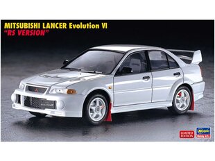 Hasegawa - Mitsubishi Lancer Evolution VI "RS Version", 1/24, 20547 цена и информация | Конструкторы и кубики | kaup24.ee