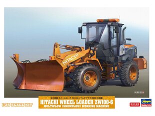 Hasegawa - Hitachi Wheel Loader ZW100-6 Multiplow (Snowplow), 1/35, 66102 hind ja info | Klotsid ja konstruktorid | kaup24.ee