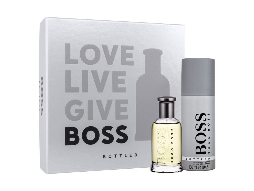 Meeste komplekt Hugo Boss Boss Bottled: tualettvesi EDT, 50 ml + deodorant, 150 ml hind ja info | Meeste parfüümid | kaup24.ee