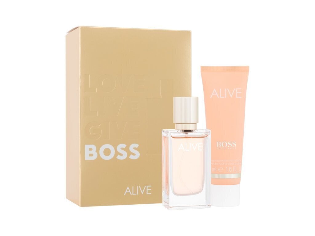 Komplekt Hugo Boss Alive Set naistele: Parfüümvesi EDP, 30 ml + kehakreem, 50 ml цена и информация | Naiste parfüümid | kaup24.ee