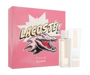 Naiste komplekt Lacoste Pour Femme: parfüümvesi EDP, 50 ml + kehakreem, 50 ml цена и информация | Женские духи | kaup24.ee