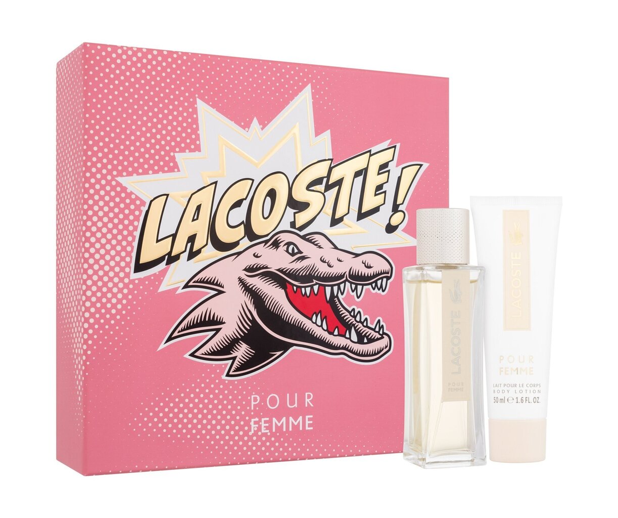 Naiste komplekt Lacoste Pour Femme: parfüümvesi EDP, 50 ml + kehakreem, 50 ml цена и информация | Naiste parfüümid | kaup24.ee