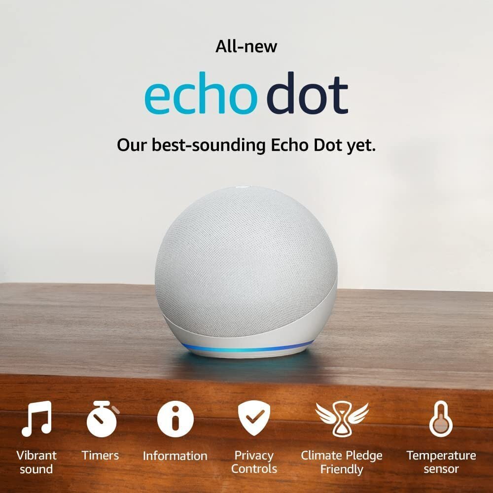 Amazon Echo dot 5 White цена и информация | Kõlarid | kaup24.ee
