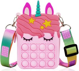 Minikott/rahakott tüdrukutele Unicorn Pop it цена и информация | Аксессуары для детей | kaup24.ee