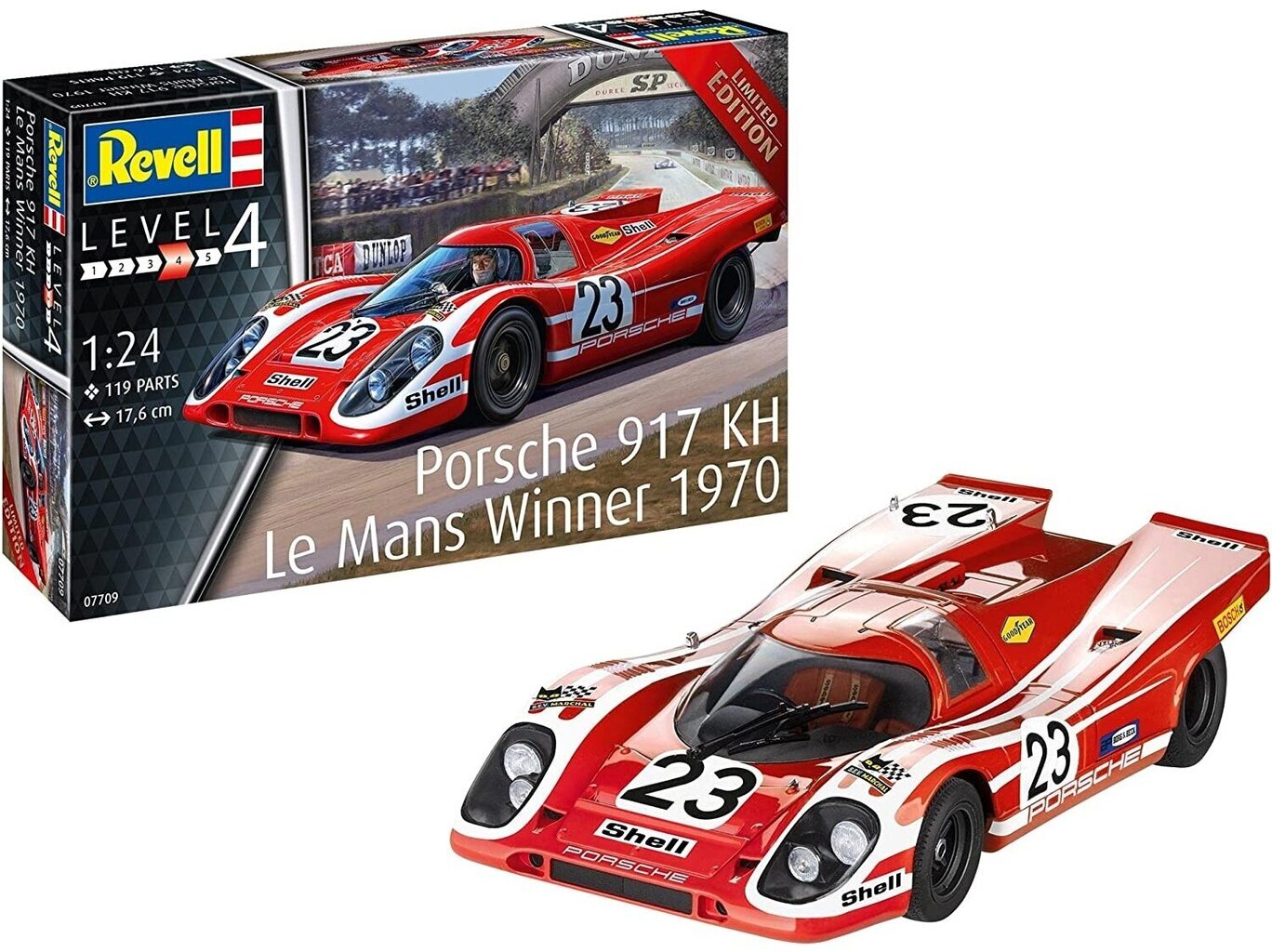 Revell - Porsche 917K Le Mans Winner 1970, 1/24, 07709 hind ja info | Klotsid ja konstruktorid | kaup24.ee