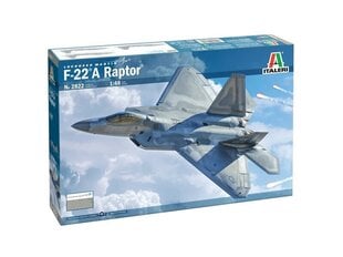 Пластиковая модель Italeri Lockheed Martin F-22A Raptor цена и информация | Конструкторы и кубики | kaup24.ee