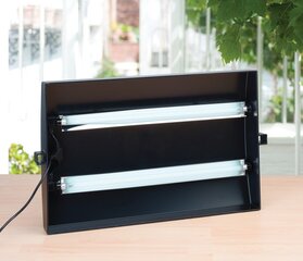 Ящик с подсветкой для выращивания Grow Light Garden 2x24w, чёрный цена и информация | Проращиватели, лампы для растений | kaup24.ee