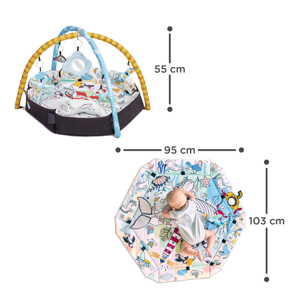 Tegelusmatt 2in1 Kinderkraft Smartplay Sea hind ja info | Tegelustekid | kaup24.ee