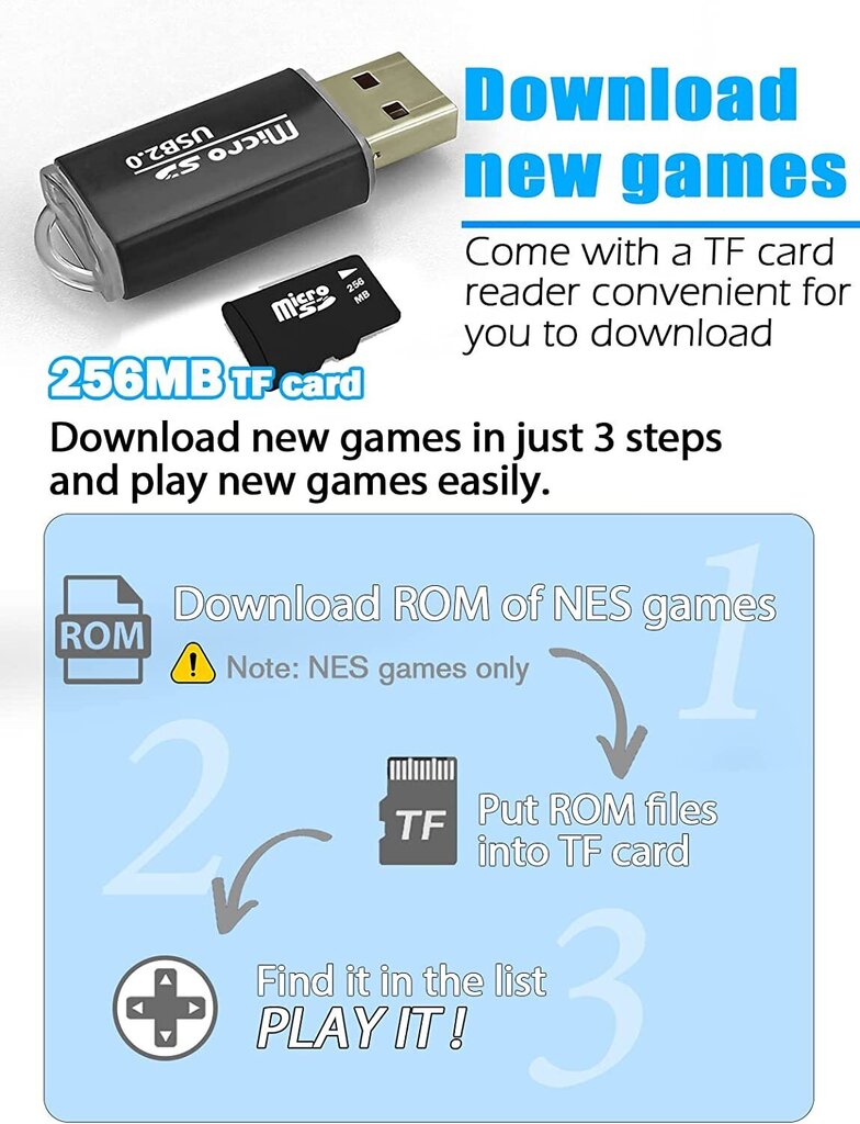 Retro mängude konsool HappyJoe 1800 mängu + allalaadimine, 4K HDMI HD hind ja info | Mängukonsoolid | kaup24.ee
